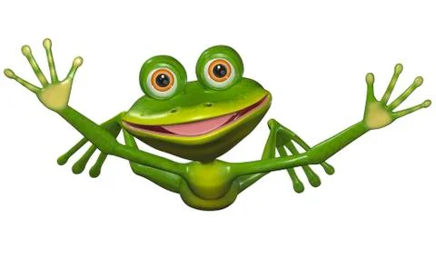 Flying frog Stock Illustration