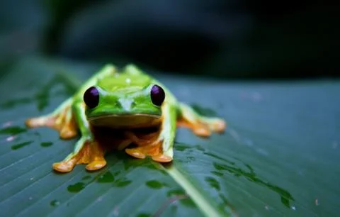 Flying frog Stock Photos