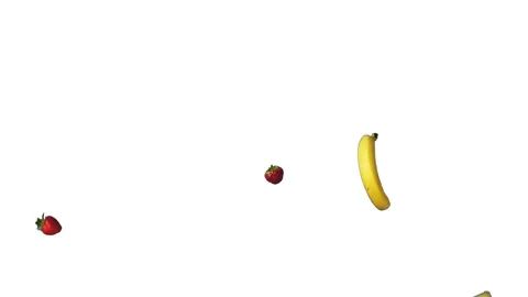 Flying Fruits Stock Footage 134791767