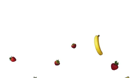 Flying Fruits Stock Footage 134791802