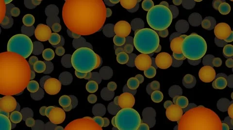 Flying full-spheres Stock Footage 8987878