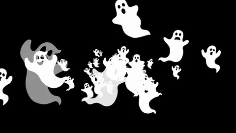 Flying ghost - seamless loop, 4K, alpha channel included Stock Footage 79740404