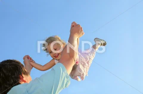 Flying girl Stock Photos