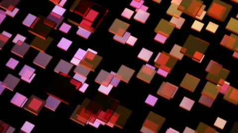 Flying glowing rhombus Stock Footage 46736483