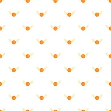 Flying gold coins pattern symbolizing wealth and freedom Stock Illustration