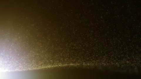 Flying gold dust particles seamless looping animation 動画素材 340236487