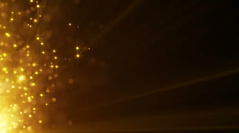 Flying gold particles seamless loop background Stock Footage 40942746