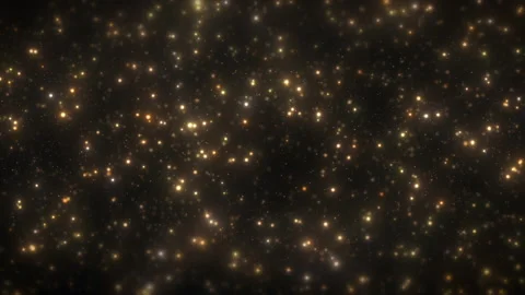 Flying Golden Particles Stock Footage 199918867