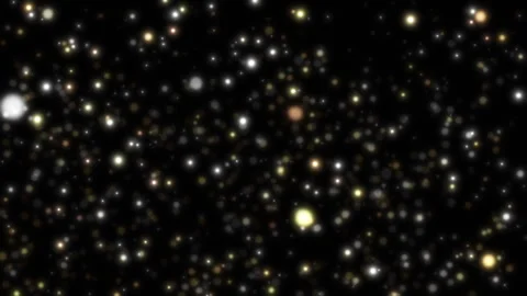 Flying Golden Particles Stock Footage 248295880