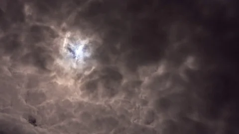 Flying grey clouds (time lapse) Stock Footage 73126356