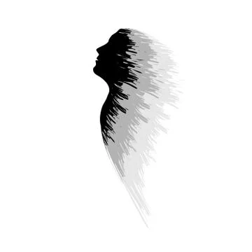 Flying grunge man Stock Illustration