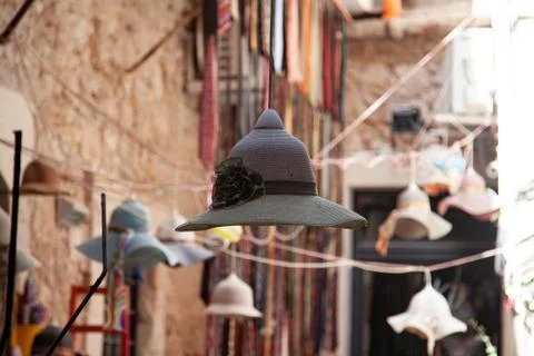 Flying hats Stock Photos