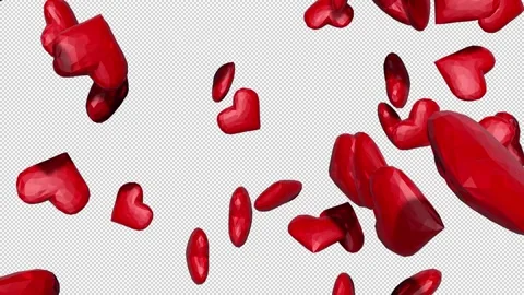 Flying Heart Stock Footage 220569286