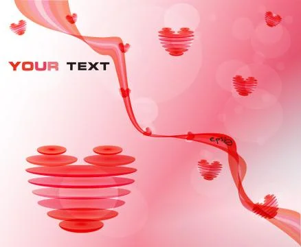 Flying heart Stock Illustration