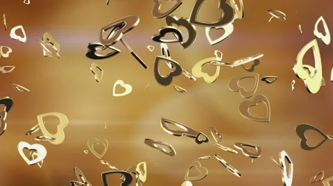 Flying heart shapes. Looping. Alpha channel is included. Stock Footage 50381754