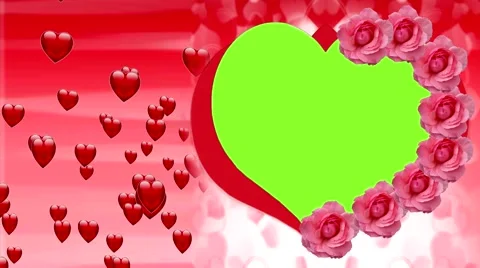 Flying Heart Wedding Backgrounds Video stock 49698043