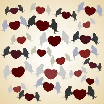 Flying heart with wings 스톡 일러스트