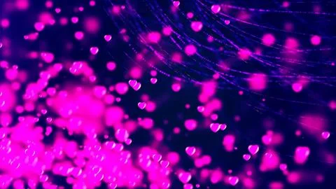 Flying Hearts. Abstract Background Stock Illustration