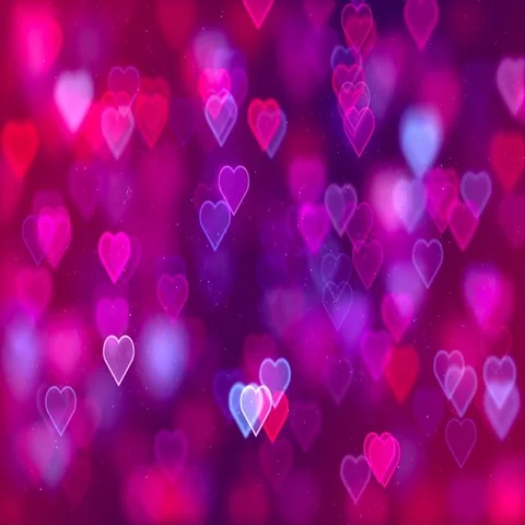Flying Hearts, Abstract Loopable Background Stock Footage