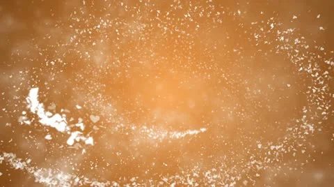 Flying hearts and particles Stock Footage 20459277