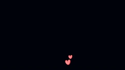 Flying hearts on a black background Stock Footage 169857820