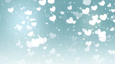 Flying Hearts Bokeh 1 Видео 46801544