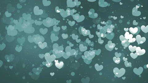 Flying Hearts Bokeh 2 Видео 46801561