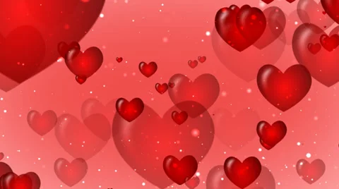 Flying Hearts Video stock 35183077