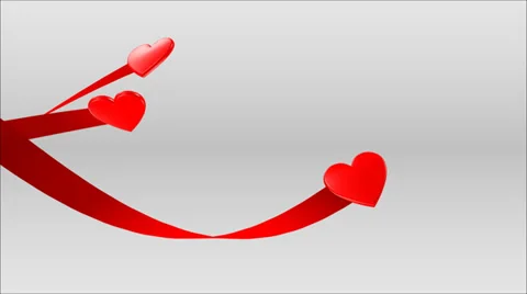 Flying Hearts Stock Footage 36702499