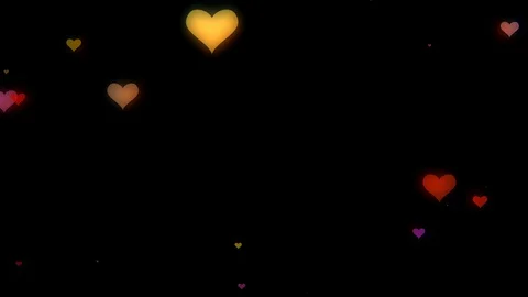 Flying hearts overlay background Stock-Footage 100032356