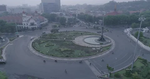 Flying High Above :  Semarang (RAW Footage) 4K Stock Footage 236906825
