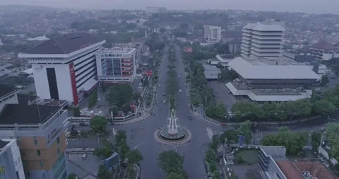 Flying High Above :  Semarang (RAW Footage) 4K Stock Footage 236913273