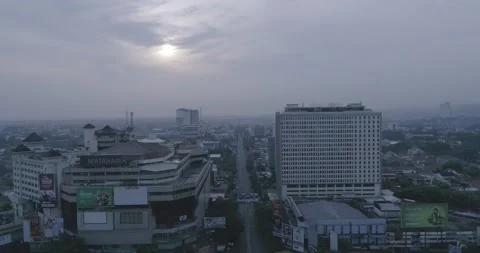 Flying High Above :  Semarang (RAW Footage) 4K Stock Footage 236915132