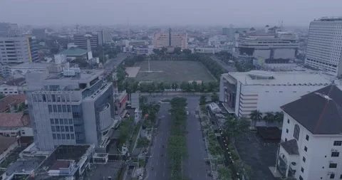 Flying High Above :  Semarang (RAW Footage) 4K Stock Footage 236916754