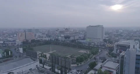 Flying High Above :  Semarang (RAW Footage) 4K Stock Footage 236918754