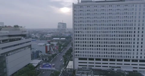 Flying High Above :  Semarang (RAW Footage) 4K Stock Footage 236918866