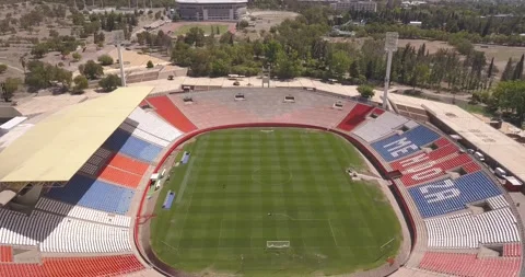 Flying High: A Drone's View of Malvinas Argentinas Stadium Stock Footage 274364191