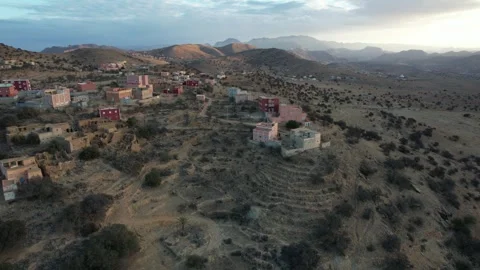 Flying High Over Tafraoute : Capturing Morocco's Scenic Charm 스톡 동영상 296576301