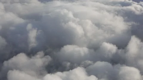 Flying high in the sky above clouds Stock Footage 52637137