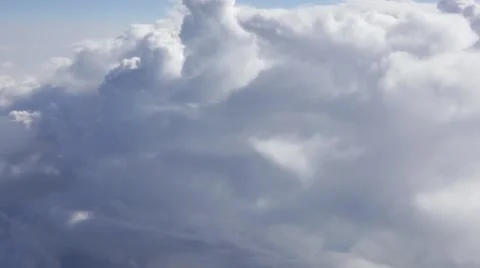 Flying High In The Sky Above Clouds Stock Footage 54601877