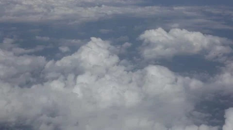 Flying High In The Sky Above Clouds Stock Footage 54661383