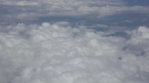 Flying high in the sky above clouds Stock Footage 54661408