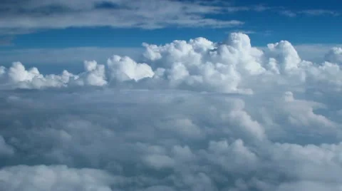 Flying High Through the Clouds 2531 Stock Footage 11470592