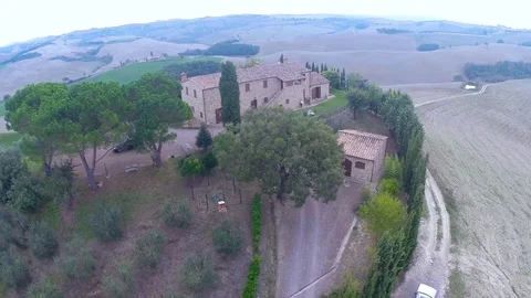 Flying at home in Tuscany Stock Footage 93160655