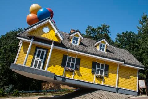 Flying House Stock Photos