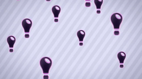 Flying idea icons. Looping. Alpha channel is included. Video stock 51027021