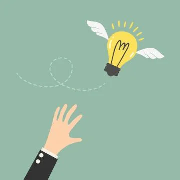 Flying Idea Stock Illustration