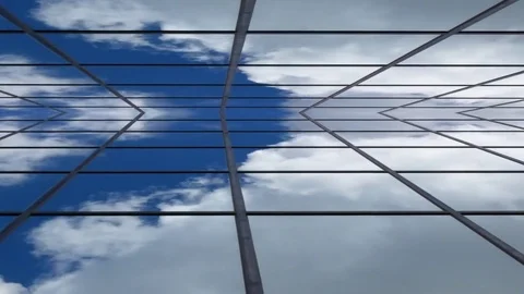 Flying into The Infinite Plane of Mirrors 動画素材 76884670