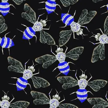 A flying insect Stock Illustration