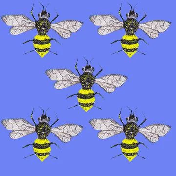 A flying insect Stock Illustration